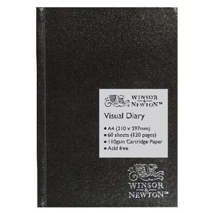 Winsor & Newton A4 Hard Cover Visual Diary 120 Page
