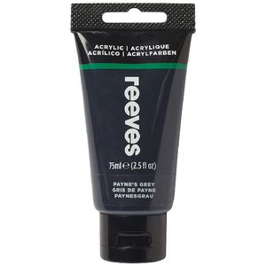 Reeves Artist Acrylic Paint 75mL Paynes Grey