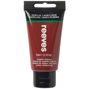 Reeves Artist Acrylic Paint 75mL Burnt Sienna