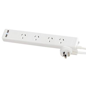 Jackson 4 Way Powerboard With 2 USB Charger 3 AMP