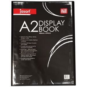 Jasart A2 Display Book 20 Pocket Black