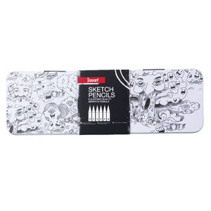 Jasart Sketch Pencils in Tin 6 Pack