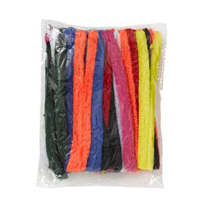 Jasart 15cm Chenille Pipe Cleaners Assorted 50 Pack