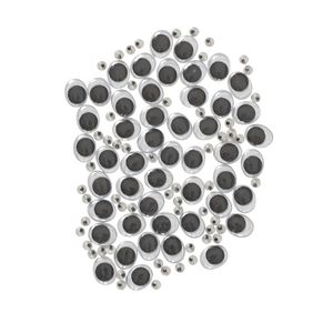 Jasart Joggle Eyes Assorted Sizes 100 Pack