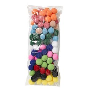 Jasart Pom Poms 25mm Assorted 100 Pack