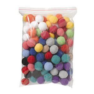 Jasart Pom Poms 38mm Assorted 50 Pack