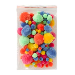 Jasart Pom Poms Neon 150 Pack