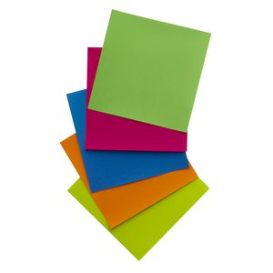Jasart Paper Squares 254mm Fluoro Assorted 100 Pack