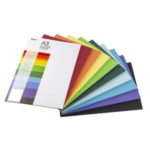 Jasart A3 Cover Paper Assorted Colours 500 Sheets