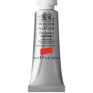 Winsor & Newton Designers Gouache 14mL Cadmium Red S4
