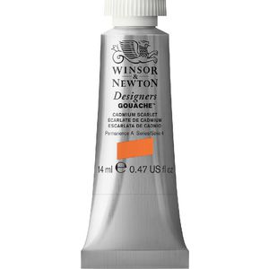Winsor & Newton Designers Gouache 14mL Cadmium Scarlet S4