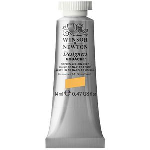 Winsor & Newton Designers Gouache 14mL Naples Yellow Deep S1