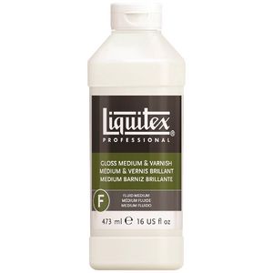 Liquitex Fluid Gloss Medium and Varnish 473mL