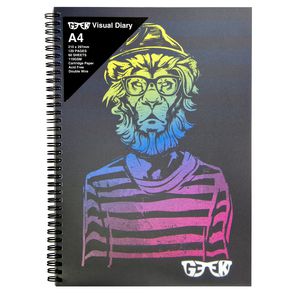 Geek A4 Visual Diary Hipster Lion