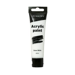 J.Burrows Acrylic Paint 60mL Snow White