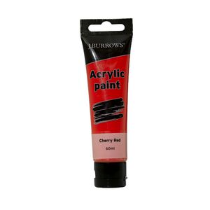 J.Burrows Acrylic Paint 60mL Cherry Red