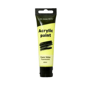 J.Burrows Acrylic Paint 60mL Fluoro Yellow