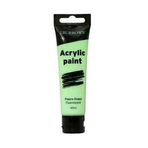 J.Burrows Acrylic Paint 60mL Fluoro Green