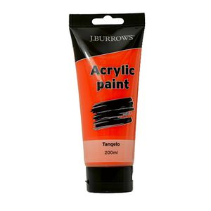 J.Burrows Acrylic Paint 200mL Tangelo