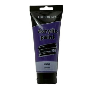 J.Burrows Acrylic Paint 200ml Violet