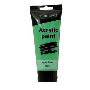J.Burrows Acrylic Paint 200ml Apple Green
