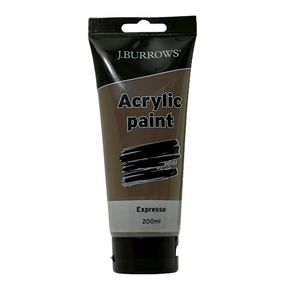 J.Burrows Acrylic Paint 200ml Expresso