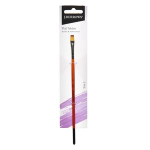 J.Burrows Flat Taklon Brush Size 2