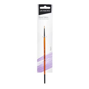 J.Burrows Round Taklon Brush Size 0