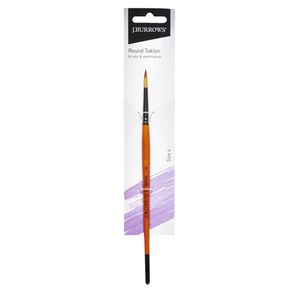J.Burrows Round Taklon Brush Size 4