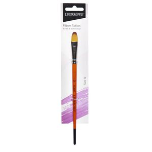 J Burrows Filbert Taklon Paint Brush Size 12