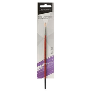 J.Burrows Long Liner Taklon Paint Brush Size 20/0