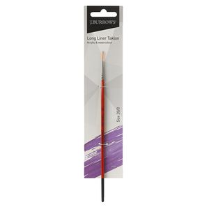 J.Burrows Long Liner Taklon Paint Brush Size 20/0
