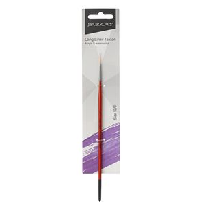 J.Burrows Long Liner Taklon Paint Brush Size 10/0
