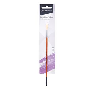 J.Burrows Long Liner Taklon Paint Brush Size 0