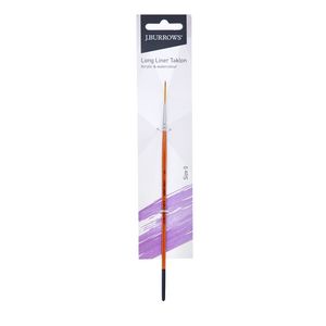 J.Burrows Long Liner Taklon Paint Brush Size 0