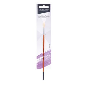 J.Burrows Long Liner Taklon Brush Size 4