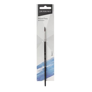 J.Burrows Round Pony Paint Brush Size 2