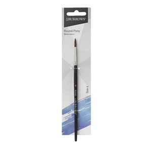 J.Burrows Round Pony Paint Brush Size 4