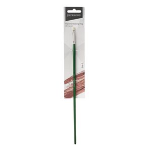 J.Burrows Interlocking Hog Flat Paint Brush Size 1