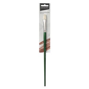 J.Burrows Interlocking Hog Flat Paintbrush Size 8