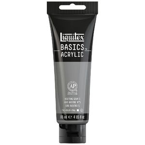 Liquitex Basics 118mL Paint Neutral Gray Value 5