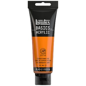 Liquitex Basics 118mL Paint Cadmium Orange Hue