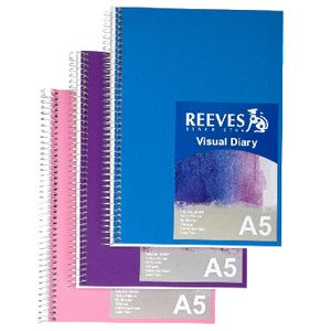 Reeves Visual Colour Diary A5 Assorted Colours