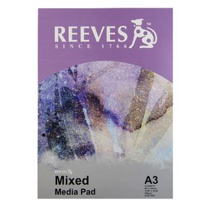 Reeves A3 Mixed Media Paper Pad 200gsm 15 Sheets