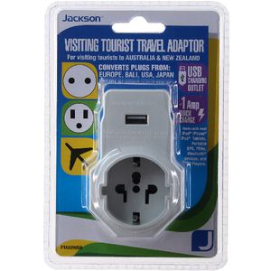Jackson Inbound Surge Protected USB Multi Pin Travel Adaptor