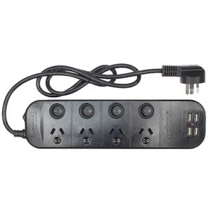 Jackson 4 Outlet 4 USB Surge Protected Powerboard