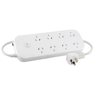 Jackson Surge Protected 8 Outlet Powerboard White