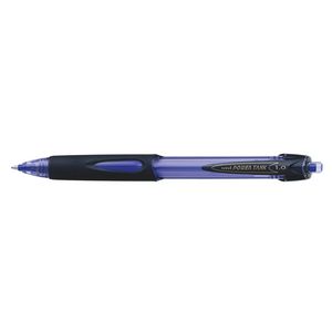 Uni PowerTank Retractable Ballpoint Pens Blue 4 Pack