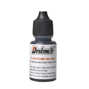 Deskmate Pre-Inked Office Stamp Refill Ink 10mL Black