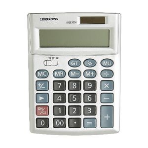 J.Burrows Desktop Calculator Silver